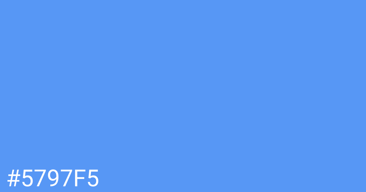 Hex color #5797f5 graphic