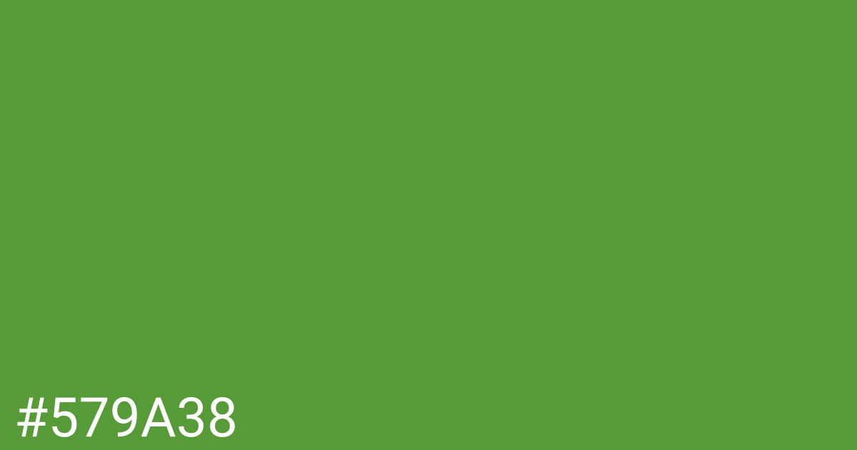 Hex color #579a38 graphic