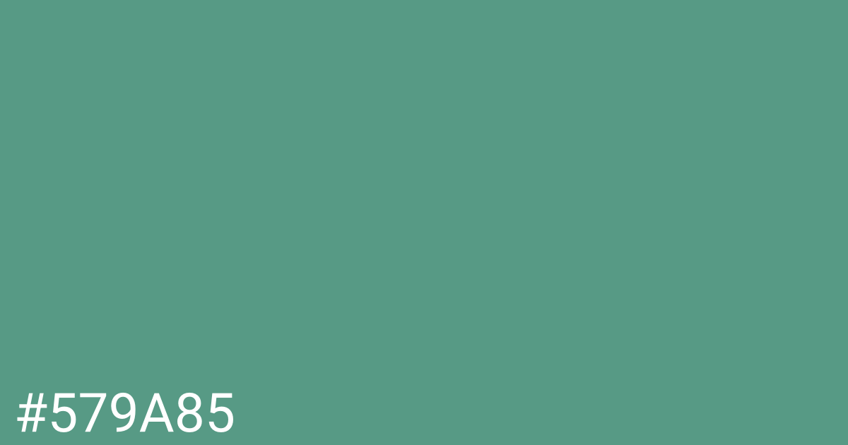 Hex color #579a85 graphic