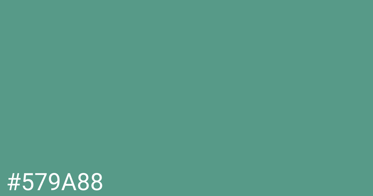 Hex color #579a88 graphic