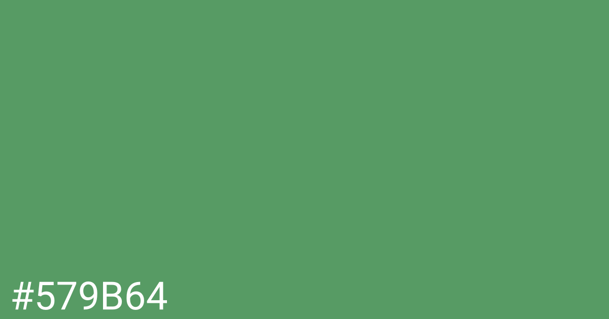 Hex color #579b64 graphic