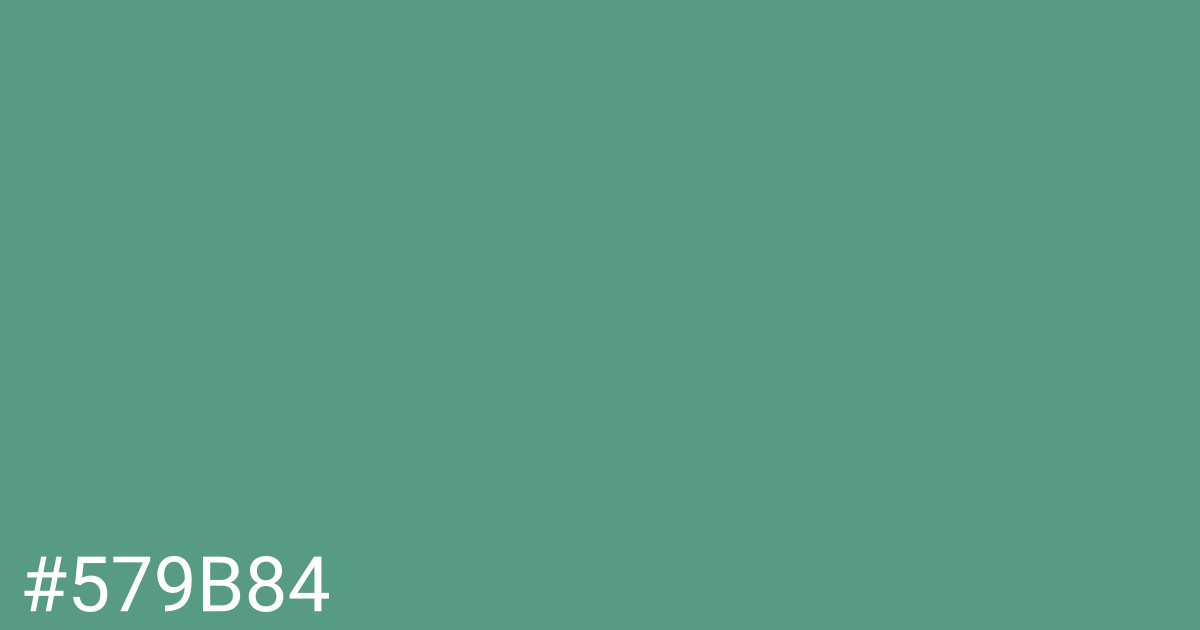 Hex color #579b84 graphic