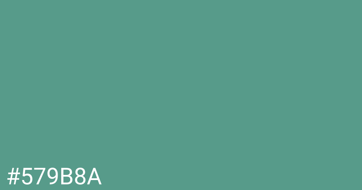 Hex color #579b8a graphic