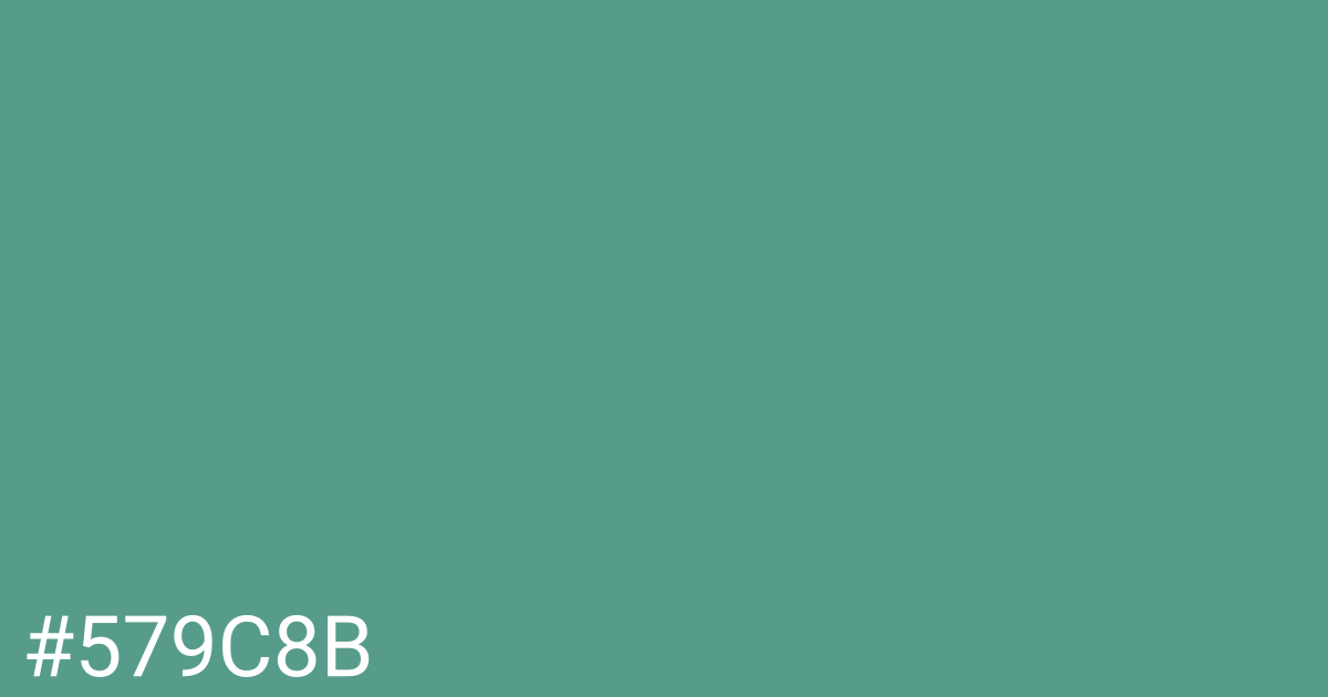 Hex color #579c8b graphic