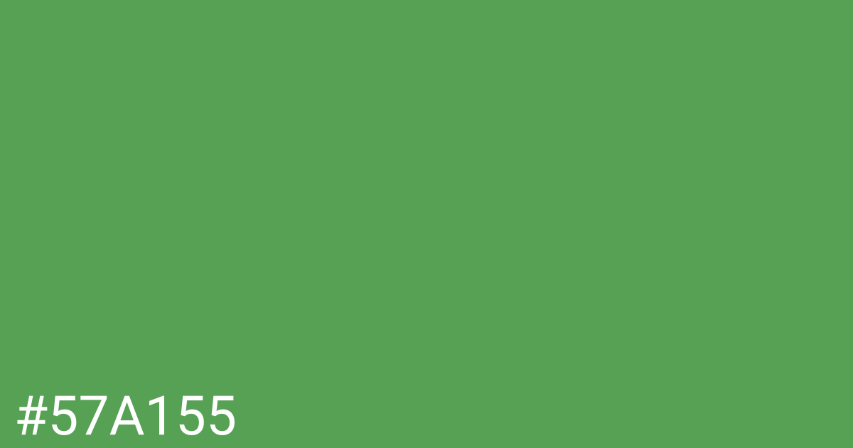 Hex color #57a155 graphic