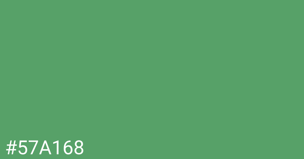 Hex color #57a168 graphic