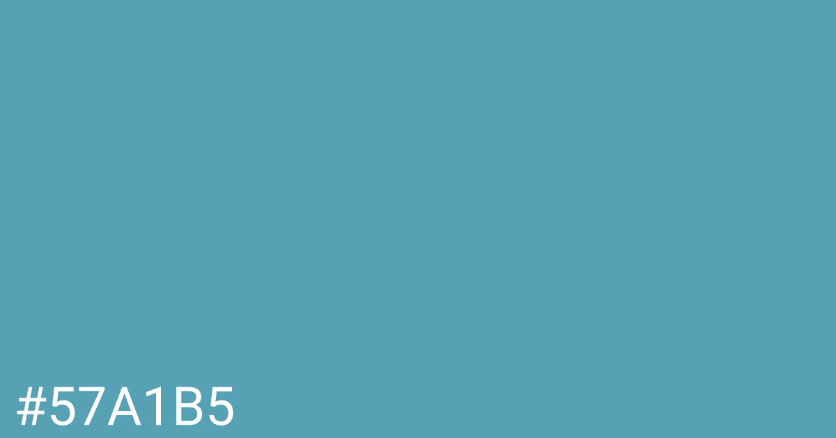 Hex color #57a1b5 graphic