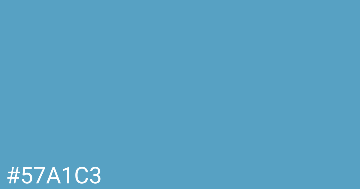 Hex color #57a1c3 graphic