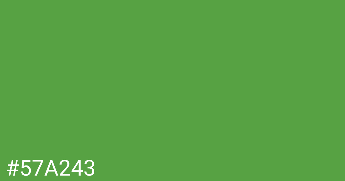 Hex color #57a243 graphic