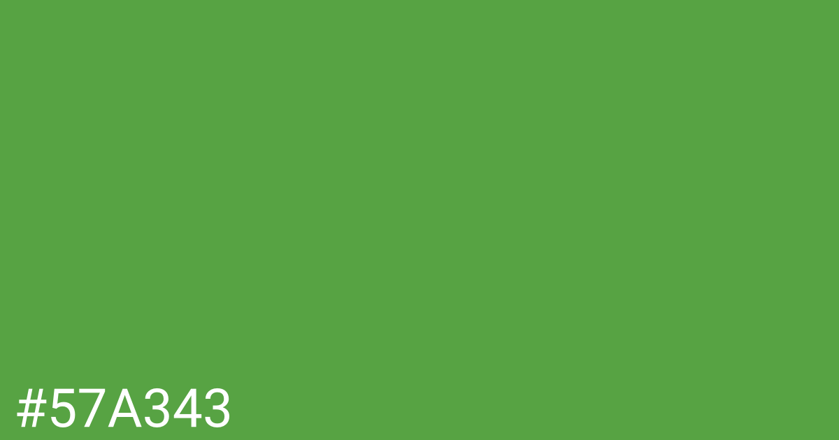 Hex color #57a343 graphic