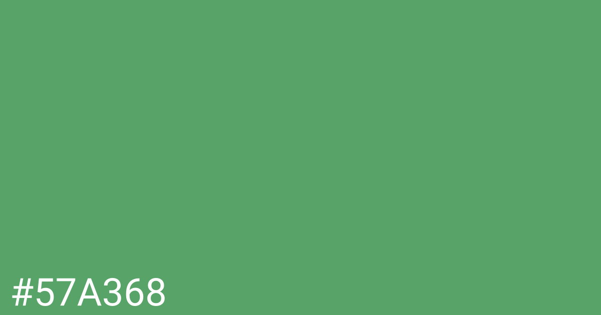 Hex color #57a368 graphic