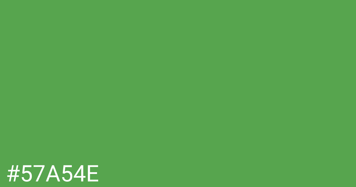 Hex color #57a54e graphic