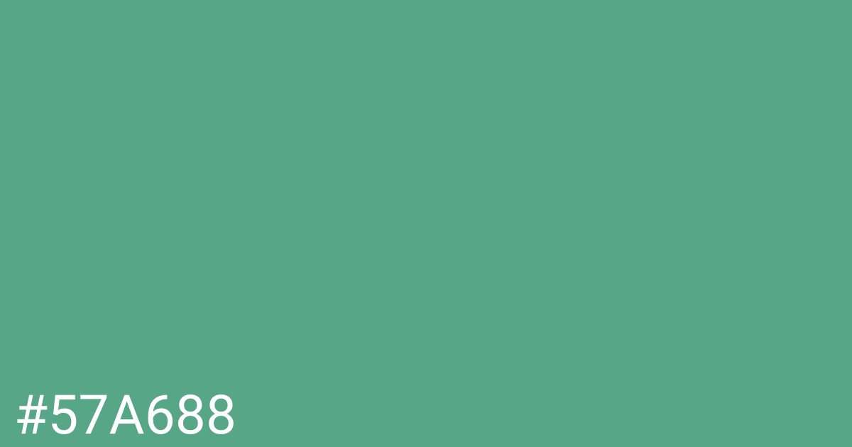 Hex color #57a688 graphic