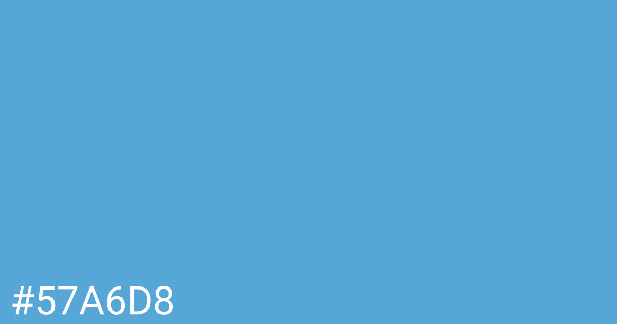 Hex color #57a6d8 graphic