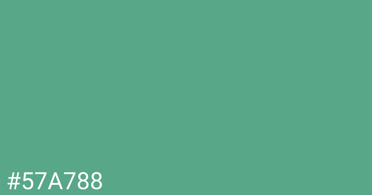 Hex color #57a788 graphic