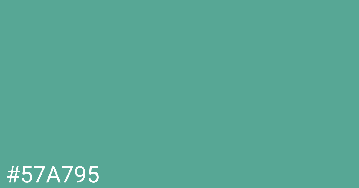 Hex color #57a795 graphic