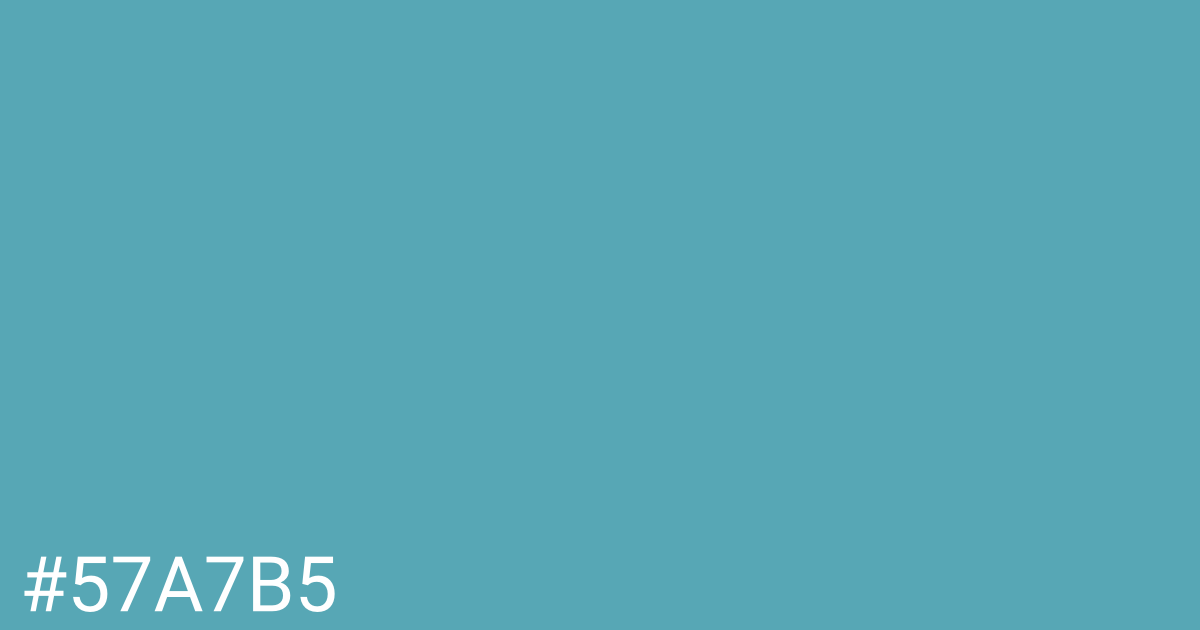 Hex color #57a7b5 graphic