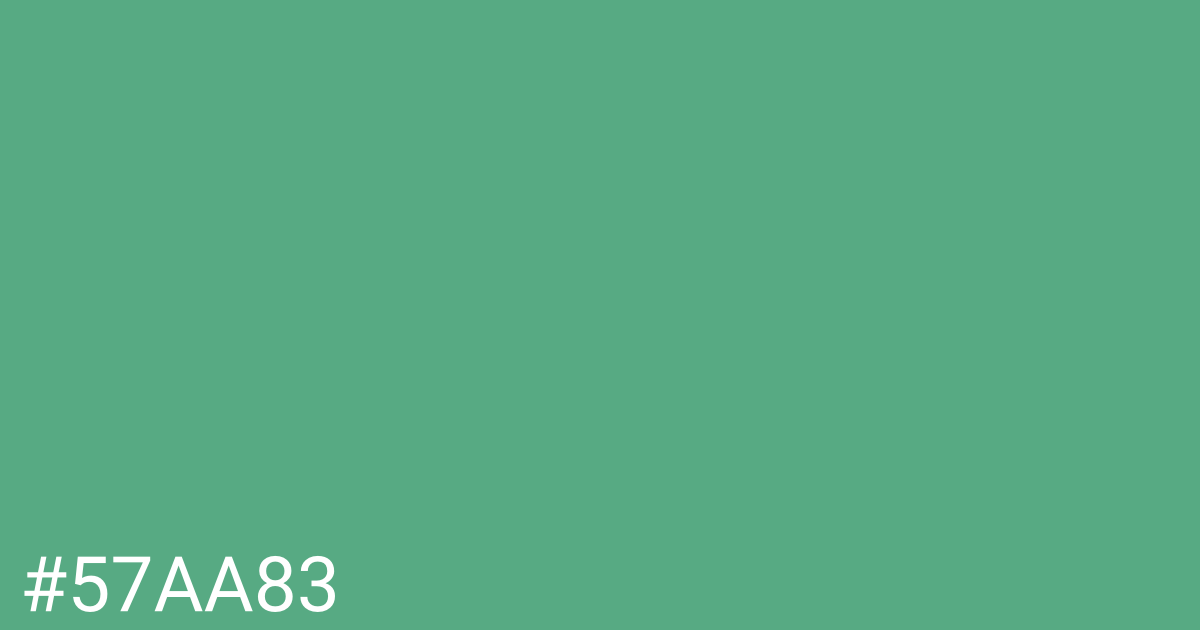 Hex color #57aa83 graphic