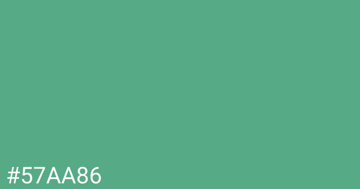 Hex color #57aa86 graphic