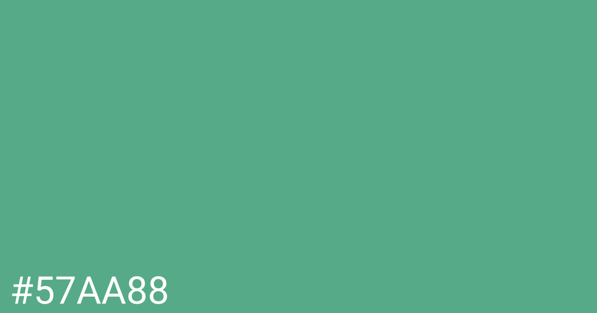 Hex color #57aa88 graphic