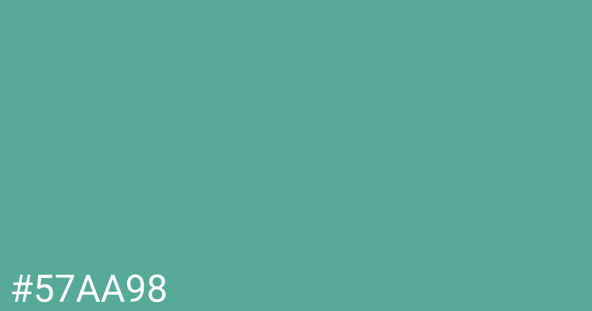 Hex color #57aa98 graphic