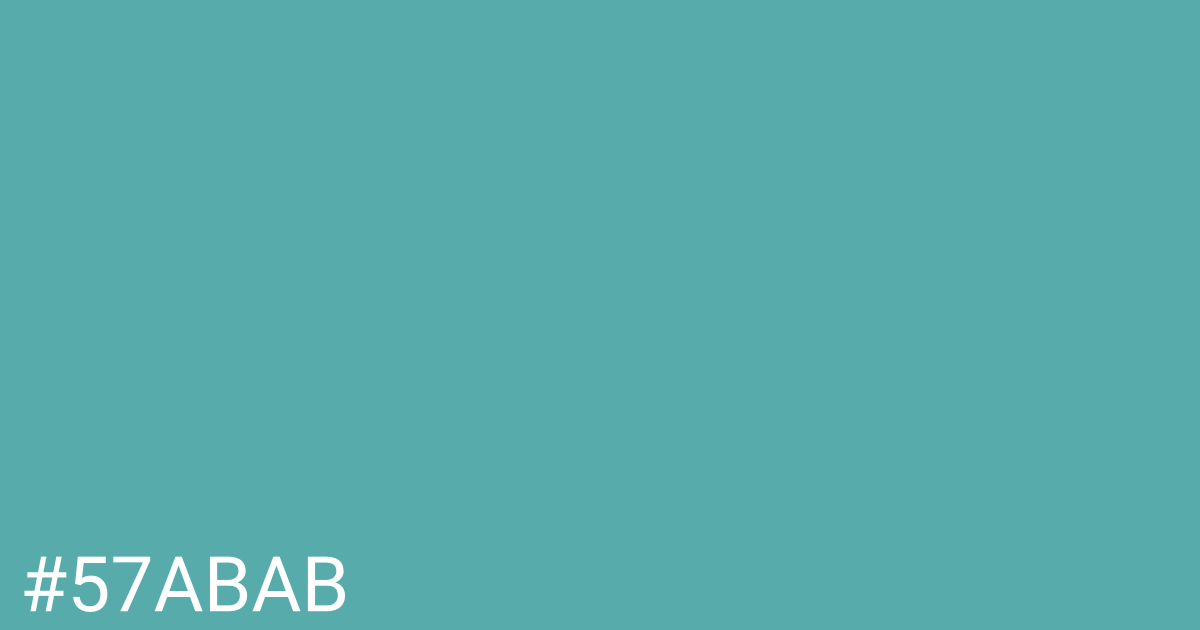 Hex color #57abab graphic