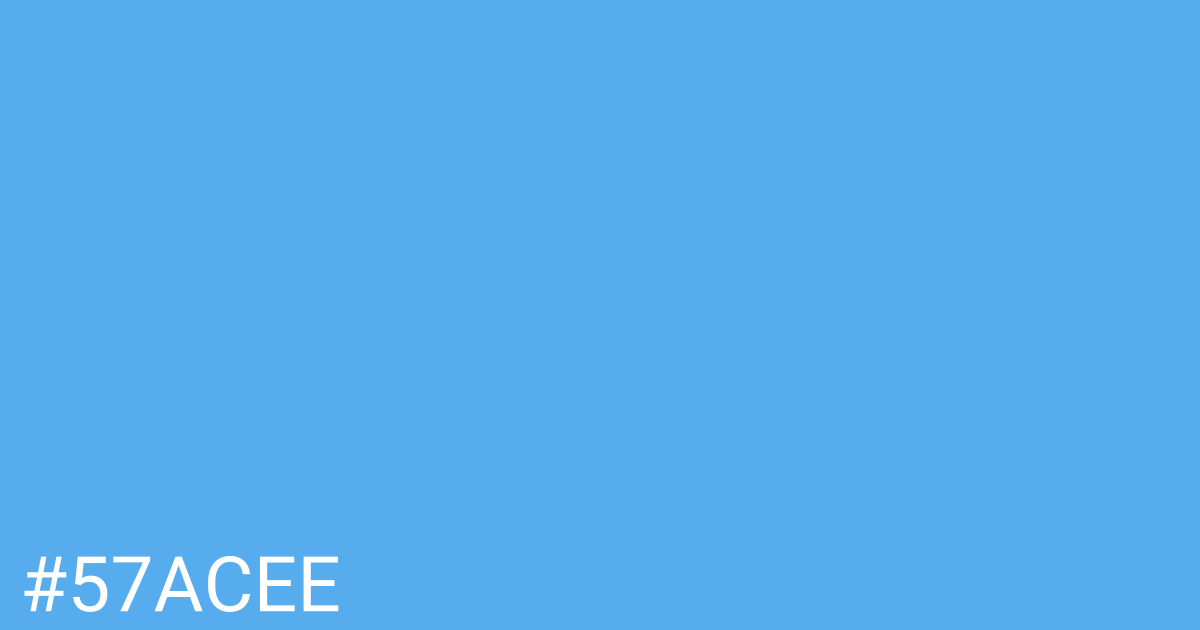 Hex color #57acee graphic