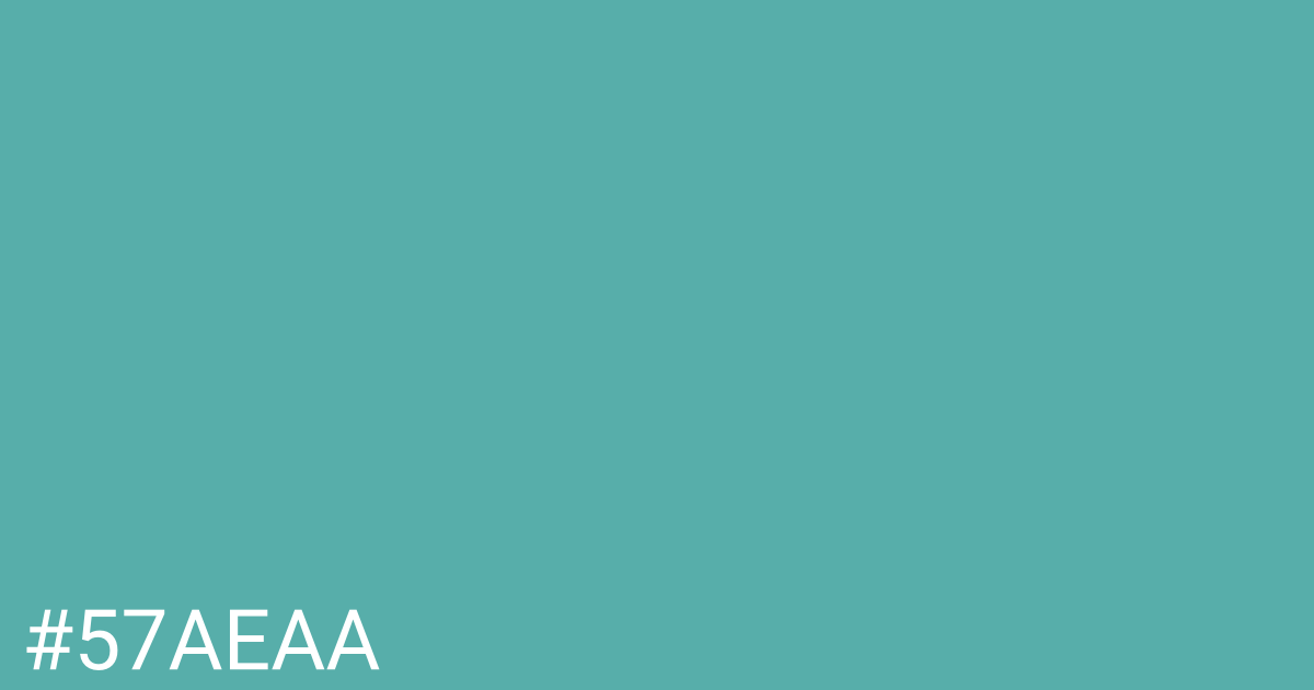 Hex color #57aeaa graphic