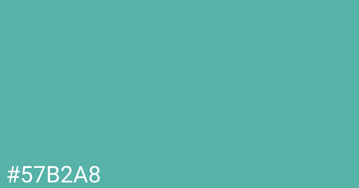 Hex color #57b2a8 graphic