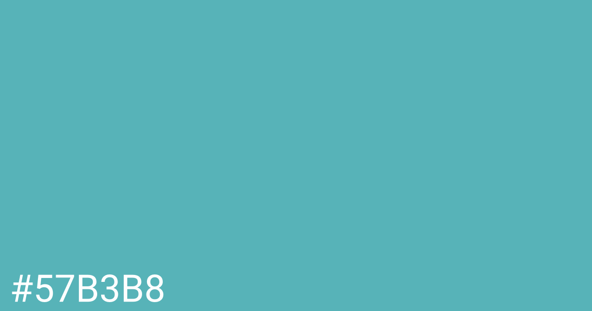 Hex color #57b3b8 graphic