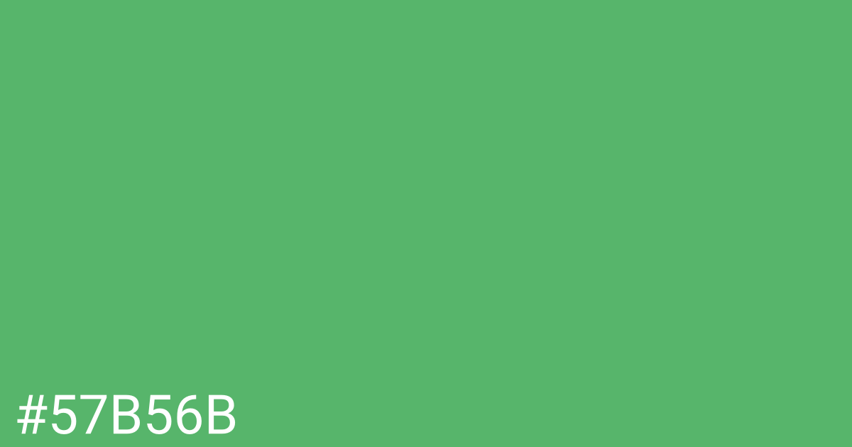 Hex color #57b56b graphic