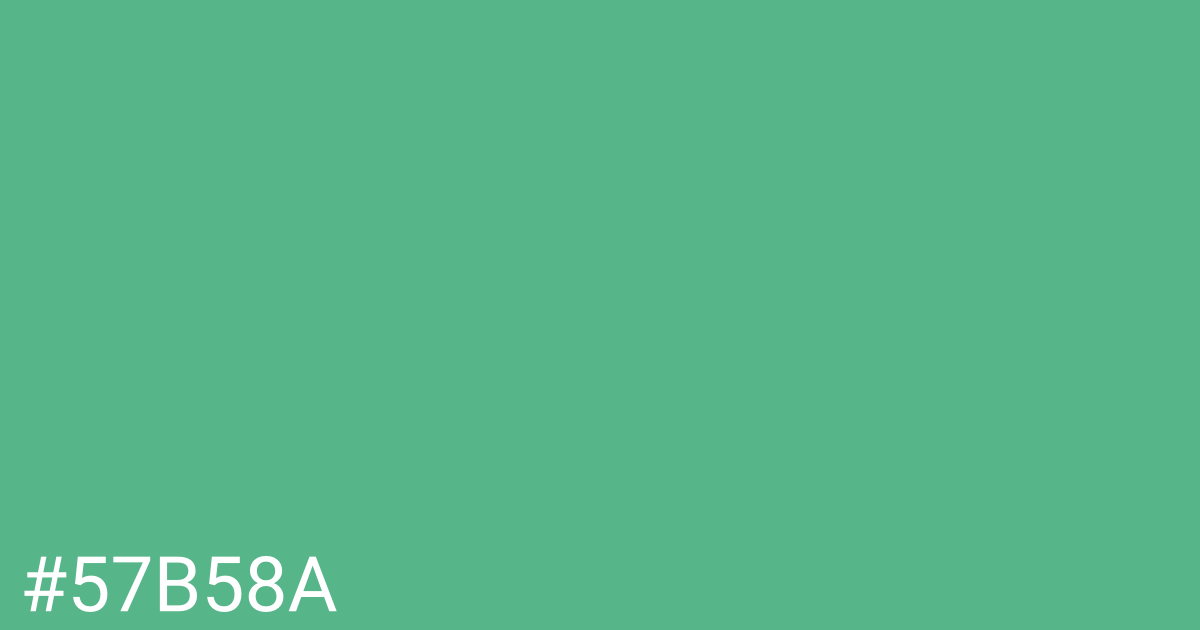 Hex color #57b58a graphic