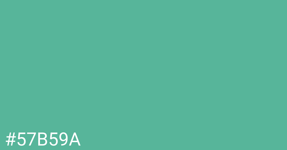 Hex color #57b59a graphic