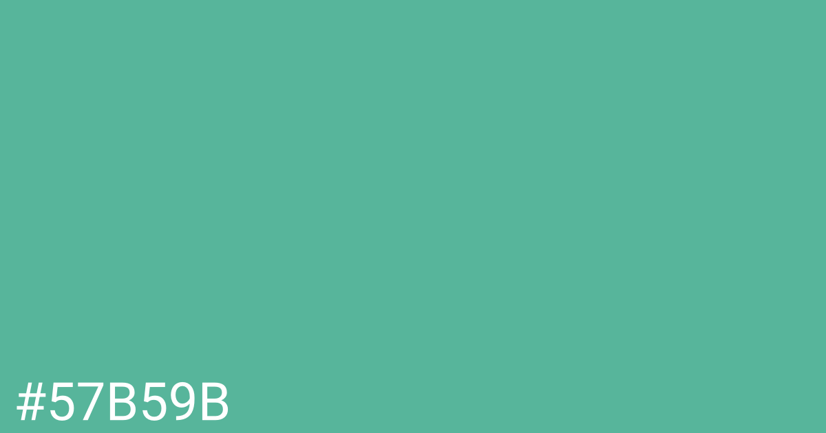 Hex color #57b59b graphic