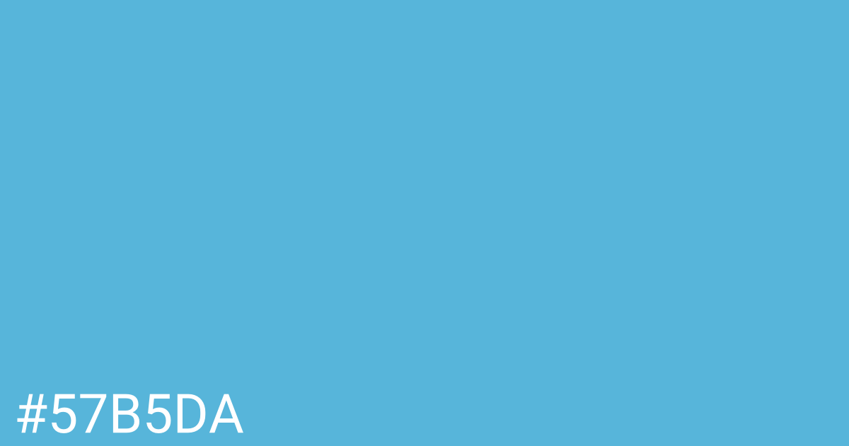 Hex color #57b5da graphic