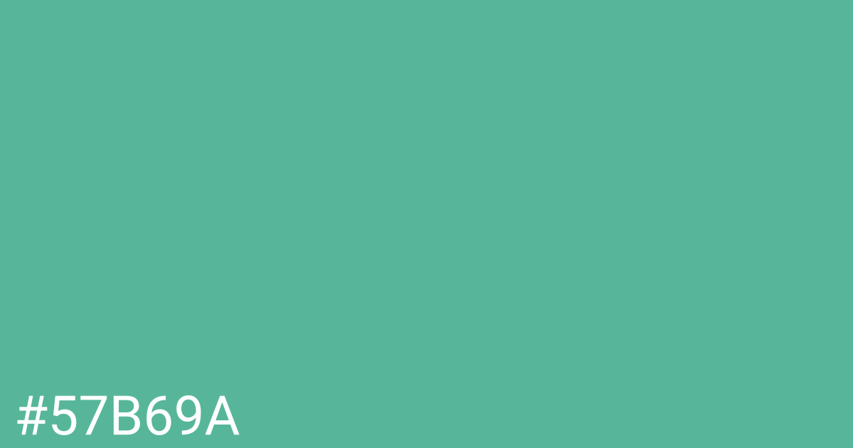 Hex color #57b69a graphic