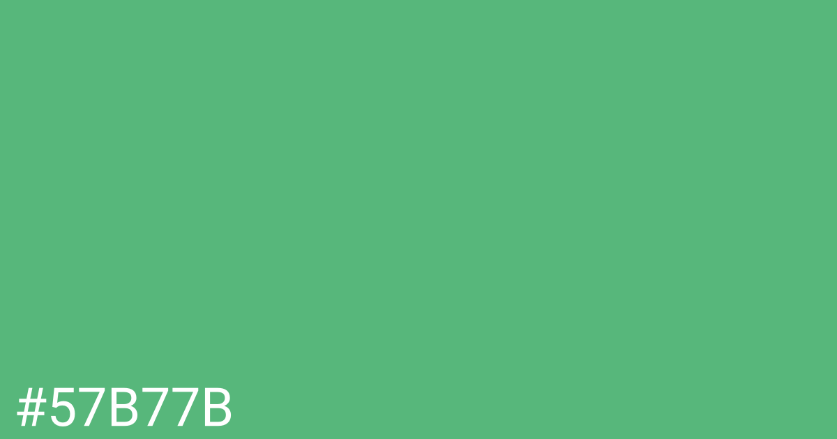 Hex color #57b77b graphic