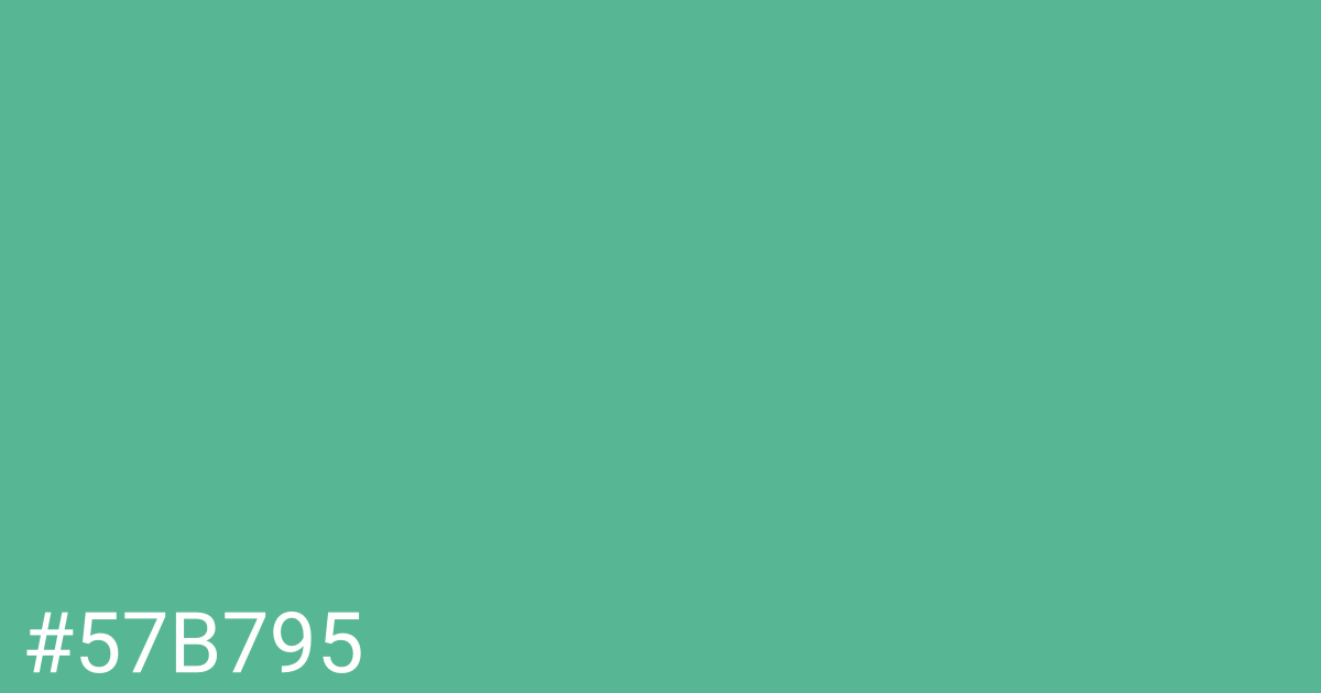 Hex color #57b795 graphic