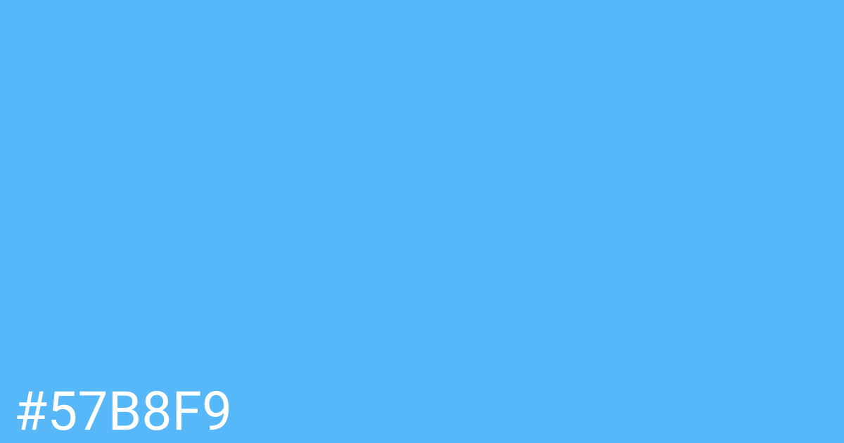 Hex color #57b8f9 graphic