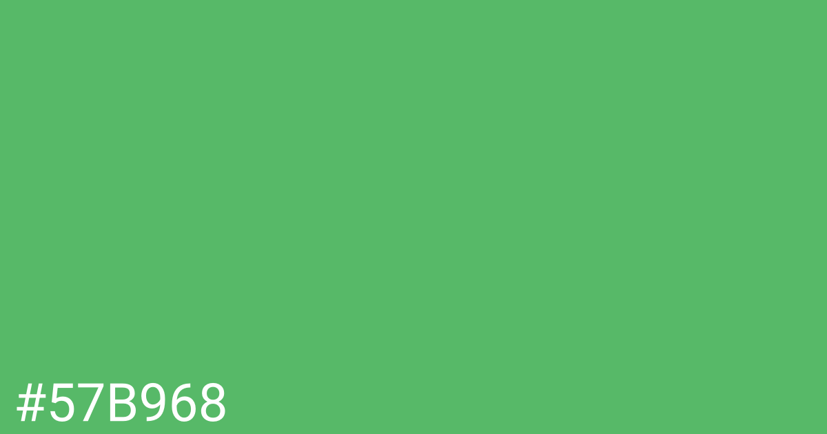 Hex color #57b968 graphic