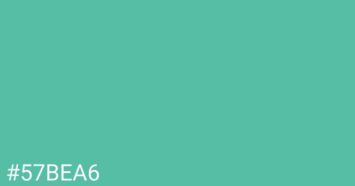 Hex color #57bea6 graphic