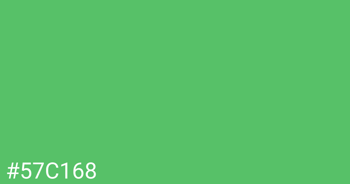 Hex color #57c168 graphic