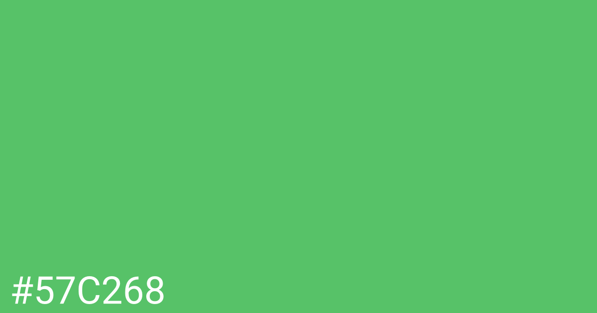 Hex color #57c268 graphic