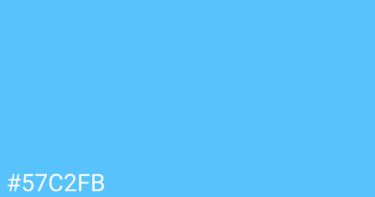 Hex color #57c2fb graphic