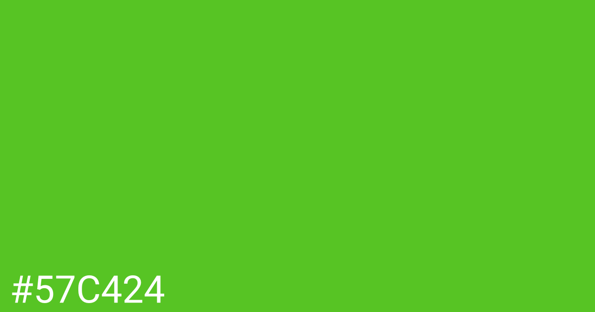 Hex color #57c424 graphic