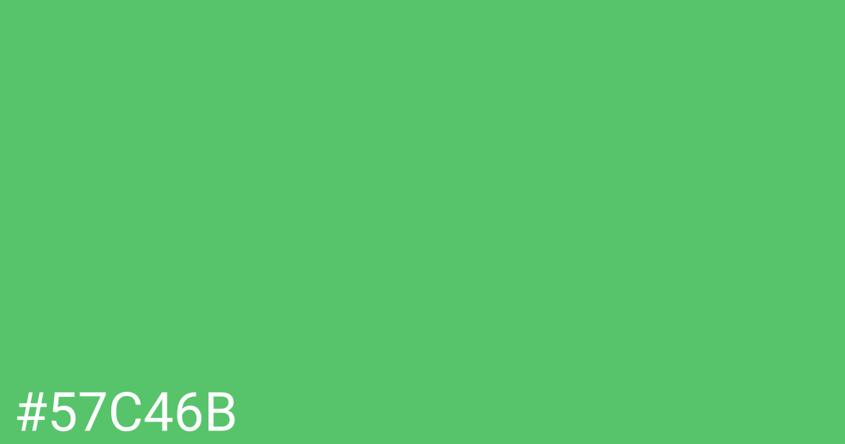 Hex color #57c46b graphic