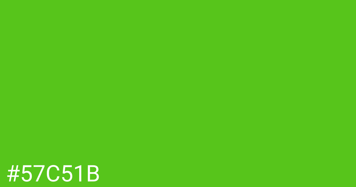 Hex color #57c51b graphic