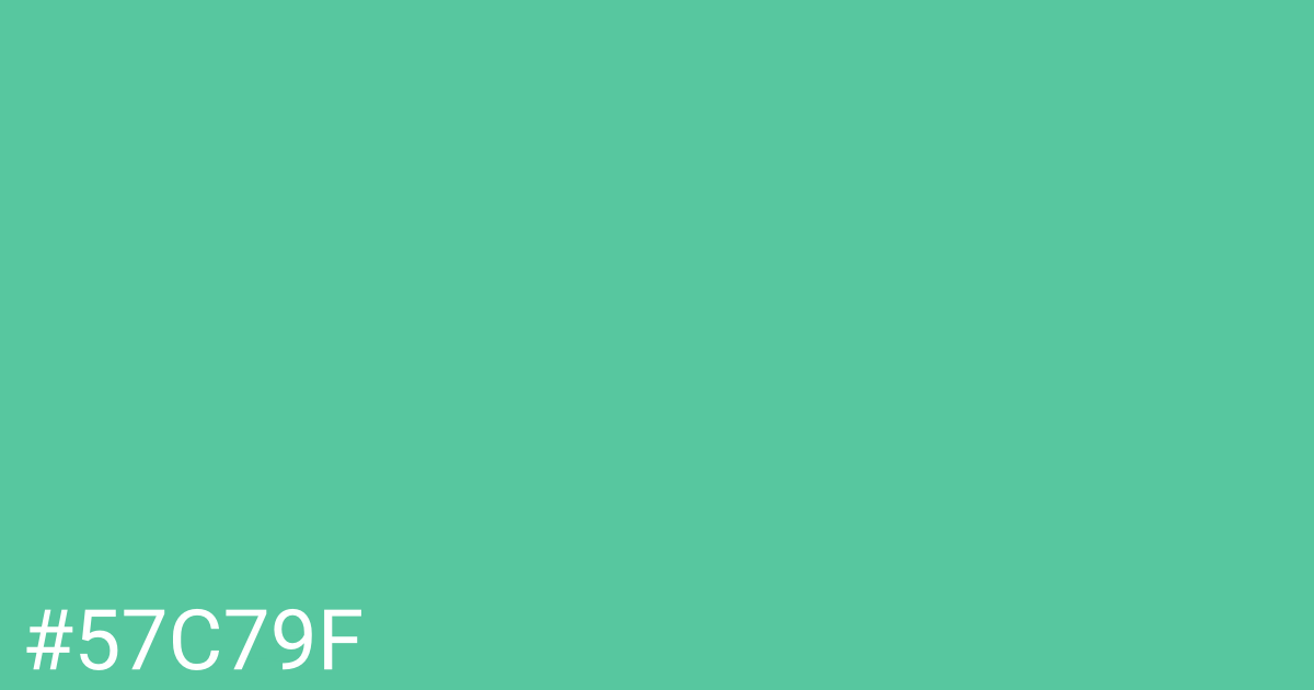 Hex color #57c79f graphic