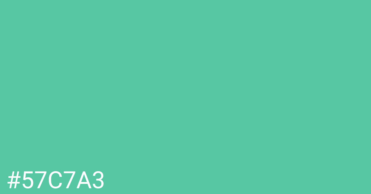 Hex color #57c7a3 graphic