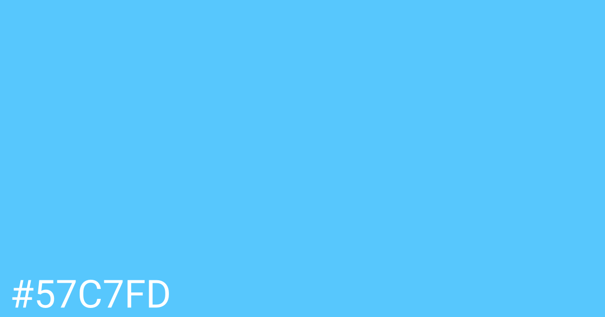 Hex color #57c7fd graphic